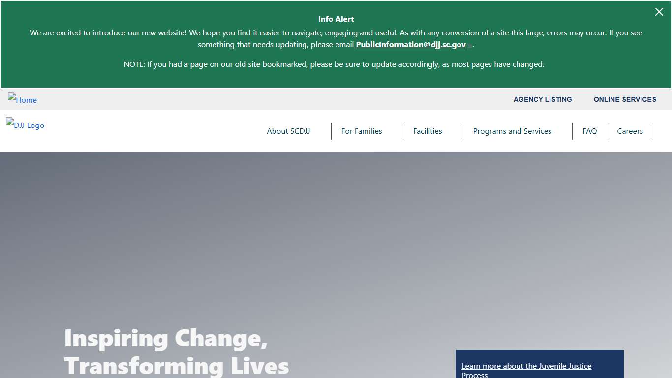 Home South Carolina Department of Juvenile Justice